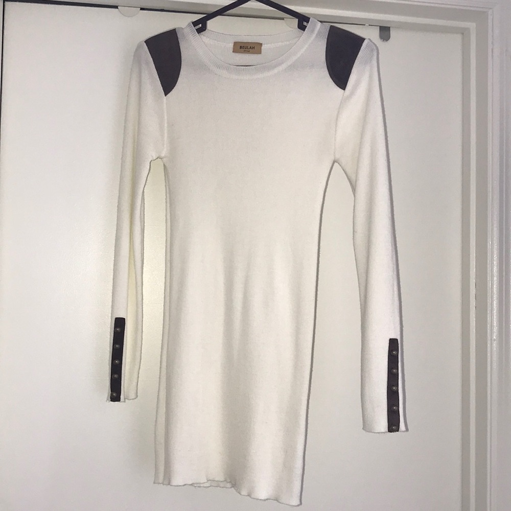 New BEULAH Style Beige Mini Dress